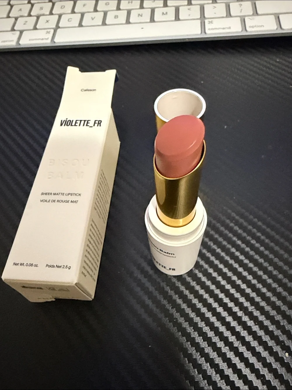 Violette_FR Bisou Balm Sheer Matte Lipstick – Calisson NIB!